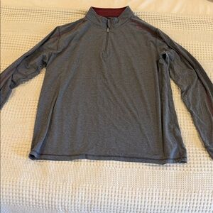 Men's Gray Zip-Up Sweater